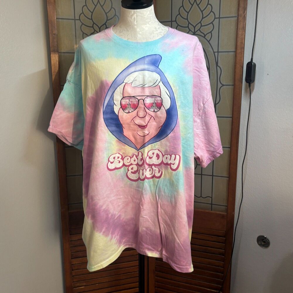 Cinderella Fairy Godmother Best Day Ever Tie Dye Summer Vacation T-shirt Size 3X